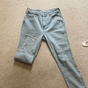 Light Blue Ultra High Waisted Slim Fit Jeans